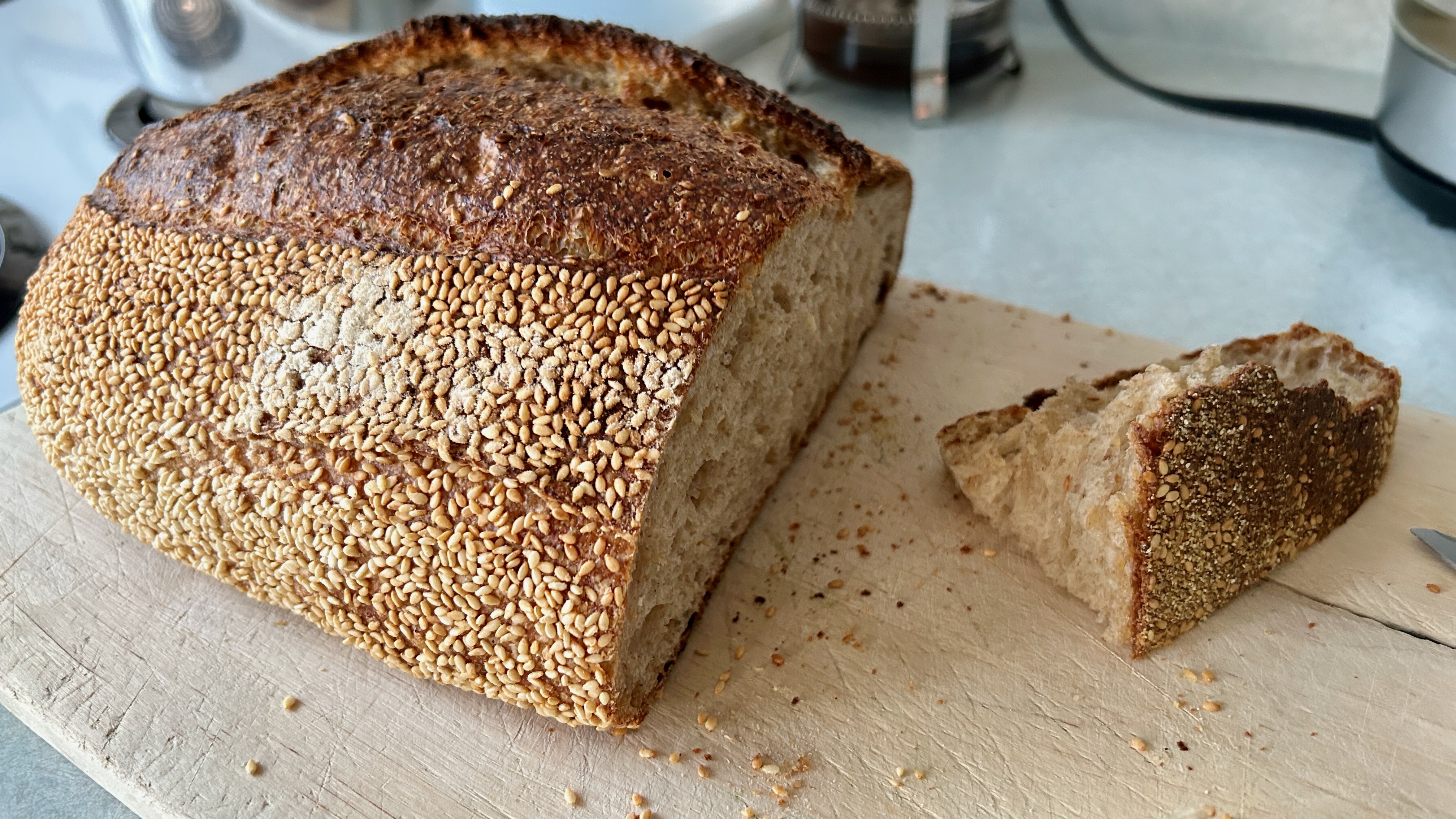 Sourdough bread ($14) from BReD organic sourdough bakery, Whistler Creekside Village